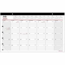 2024 2025 Office Depot Brand Monthly Academic Desk Calendar 17 3 4 quot X 
