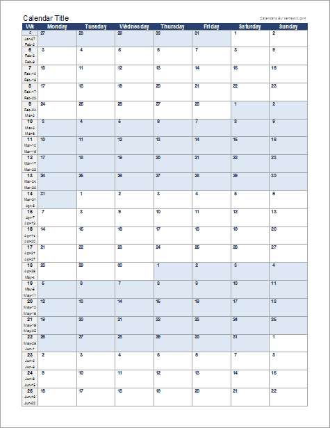 2025 52 Week Calendar Excel Sheet Linda R Serrano