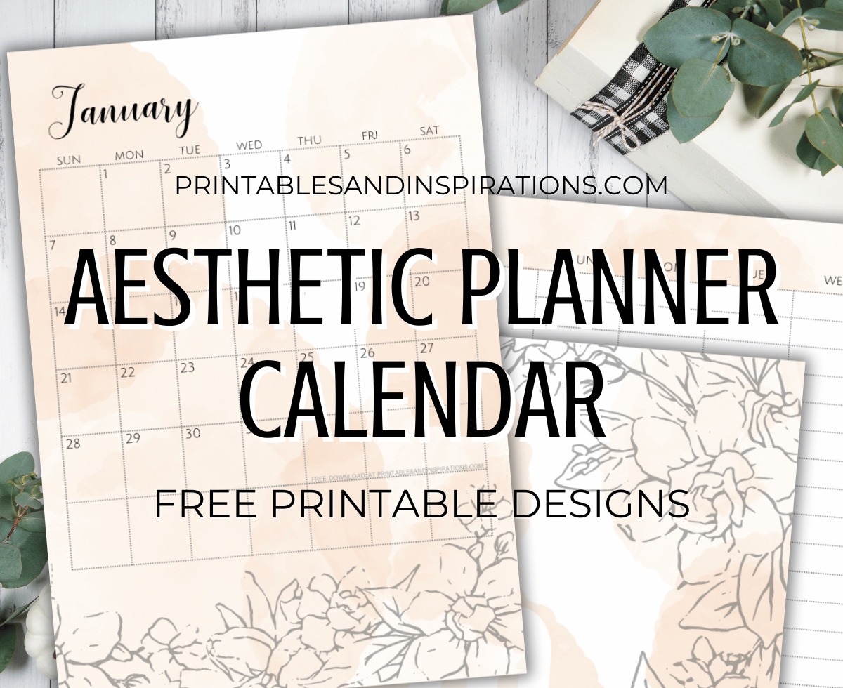 2025 Calendar Aesthetic Printable
