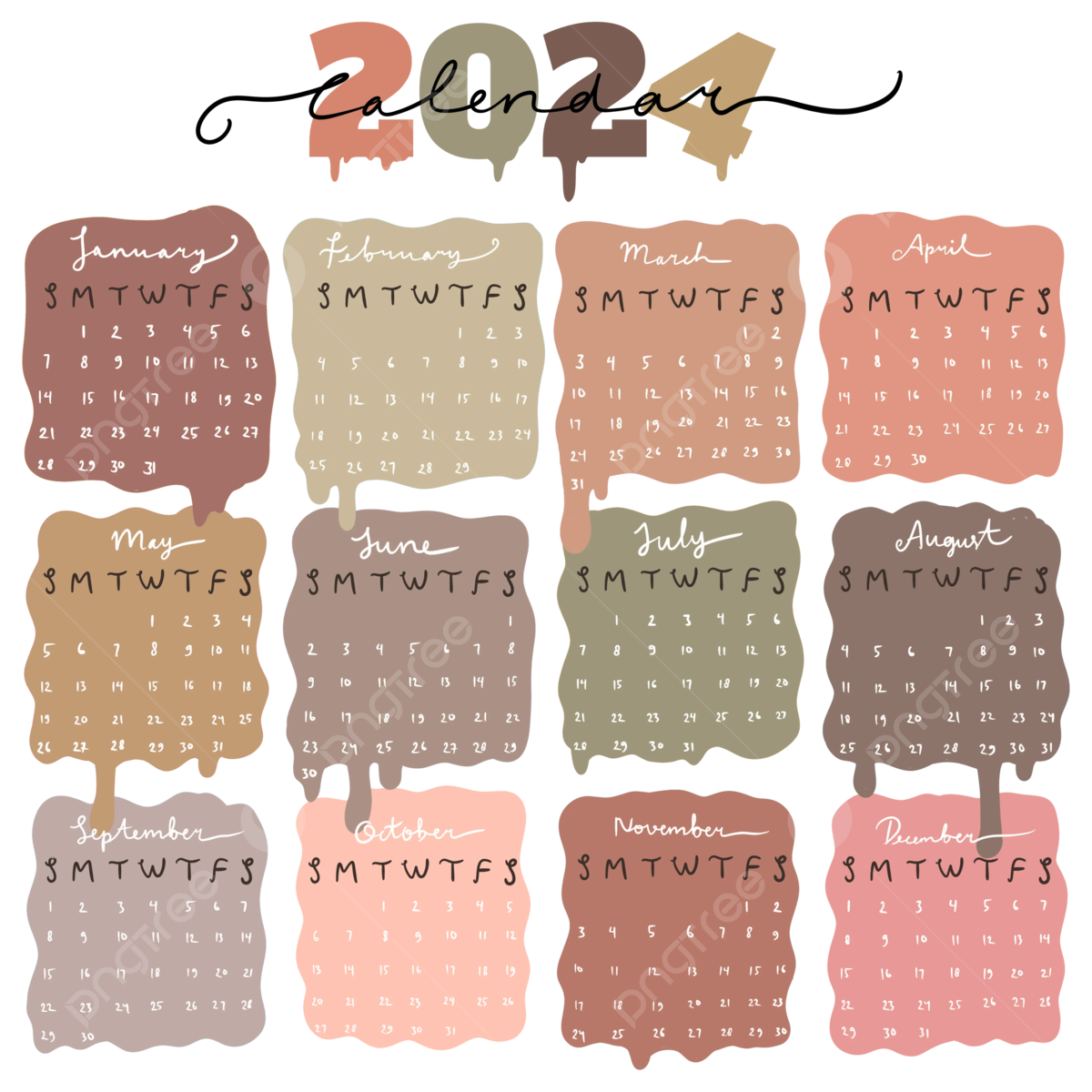 2025 Aesthetic Calendar Printable Maya Ella