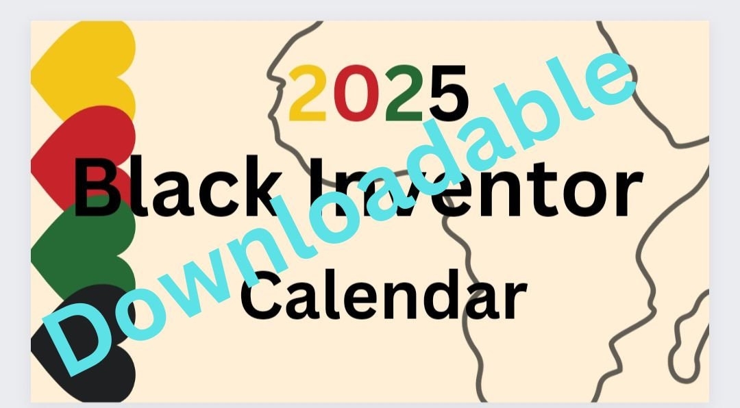 2025 African American Inventors Calendar Etsy