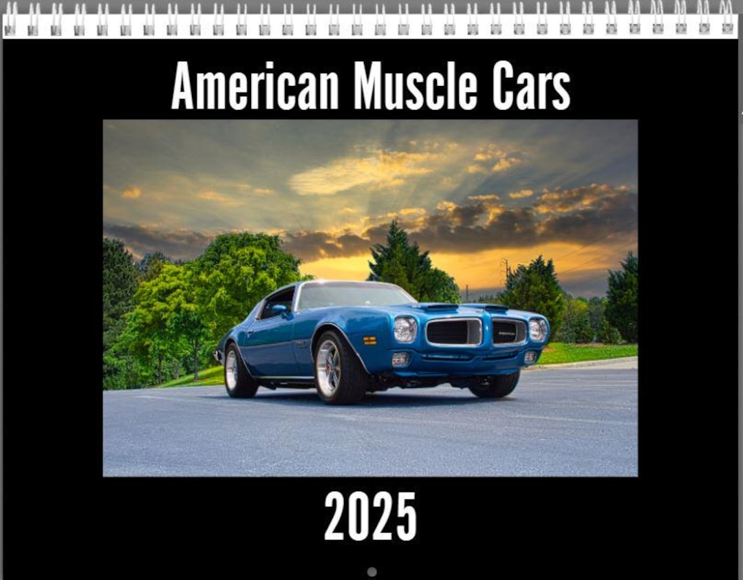 American Muscle Car Calendar 2025