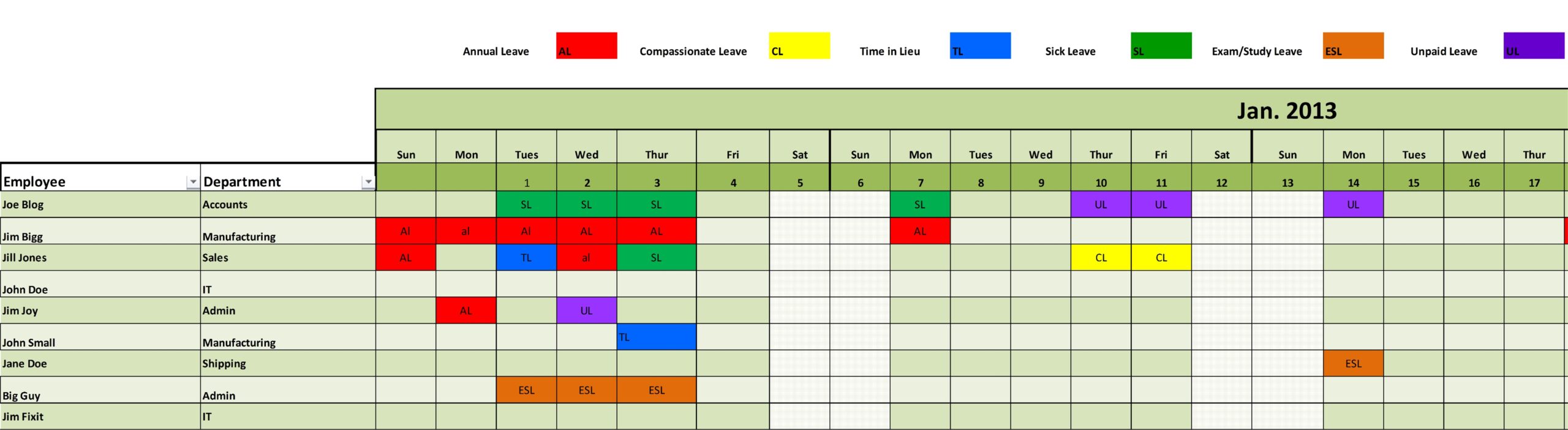 2025 Annual Leave Calendar Excel Free Benjamin G Alexander