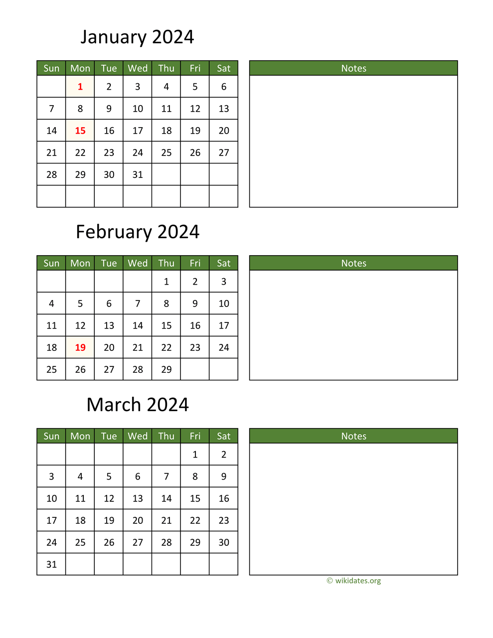 2025 Calendar Per Month