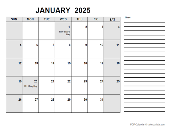 2025 Blank Calendar Templates Free Printable Pdf Camilla O Kristoffersen