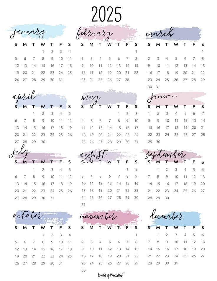2025 Calendar Cute Printable Calendar Calendar Printables Calendar 