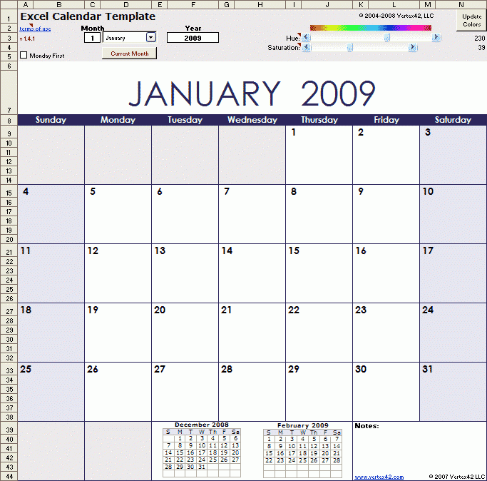 2025 Calendar Excel Template Free Download Excel Format Ameen Sanaa