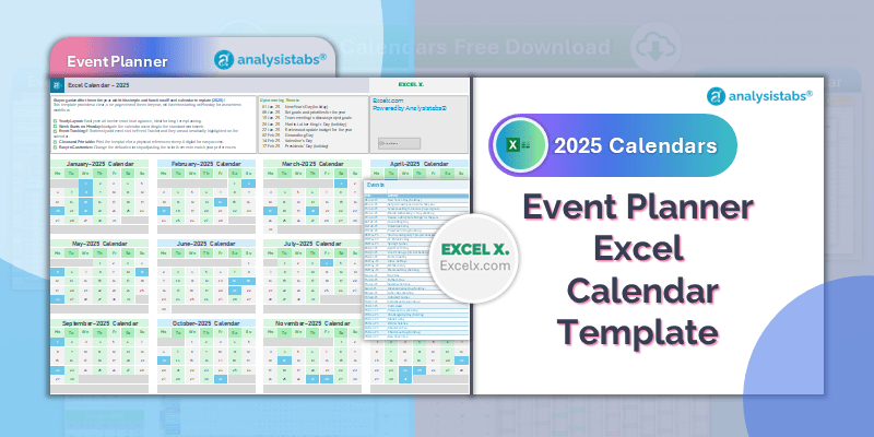 2025 Calendar Of Events Template