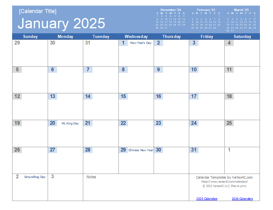 2025 Calendar Excel Template Free Download Templates Design Rachid Pascal