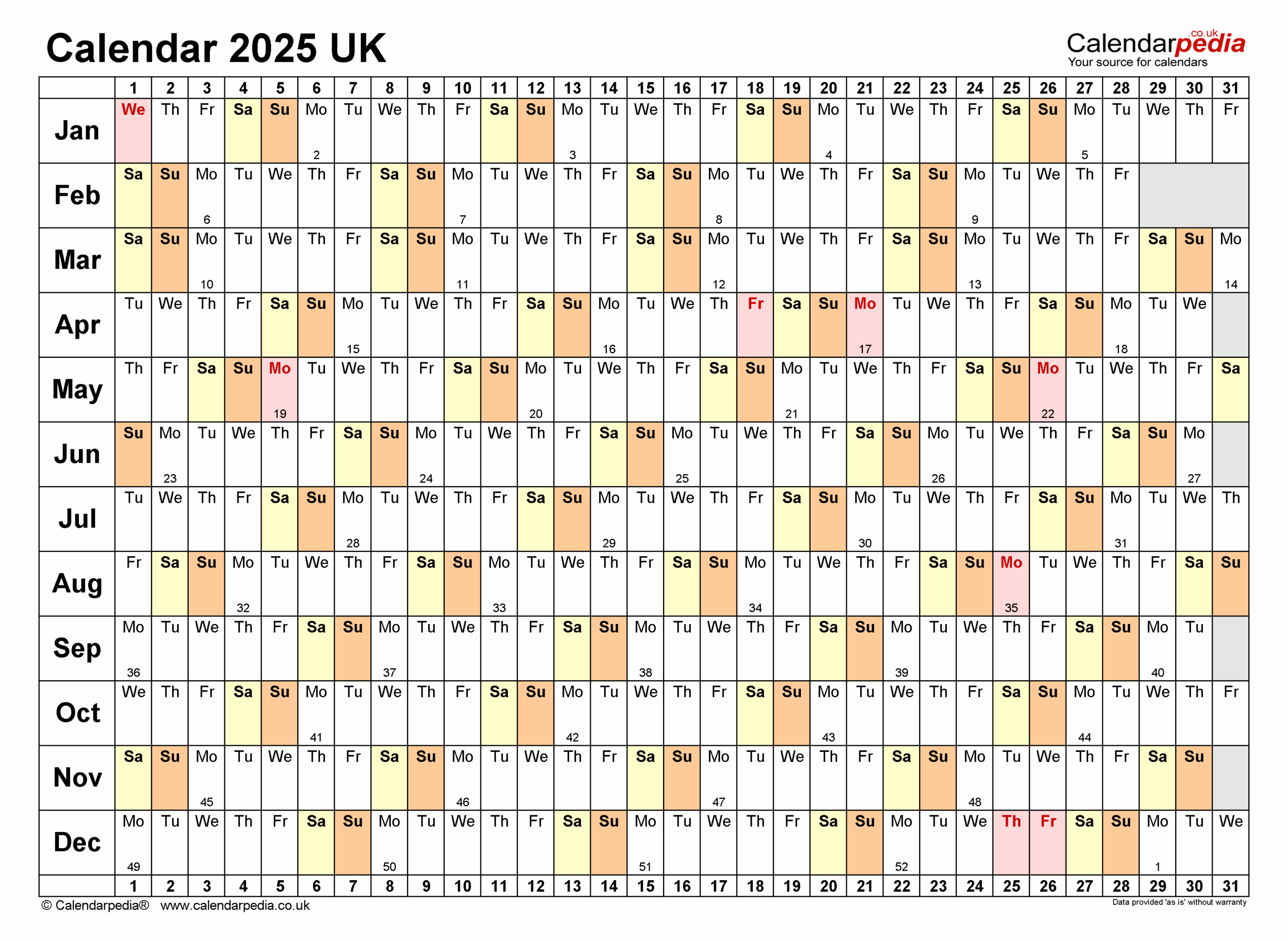 2025 Calendar Excel Uk Holidays List Donnie A Boyd