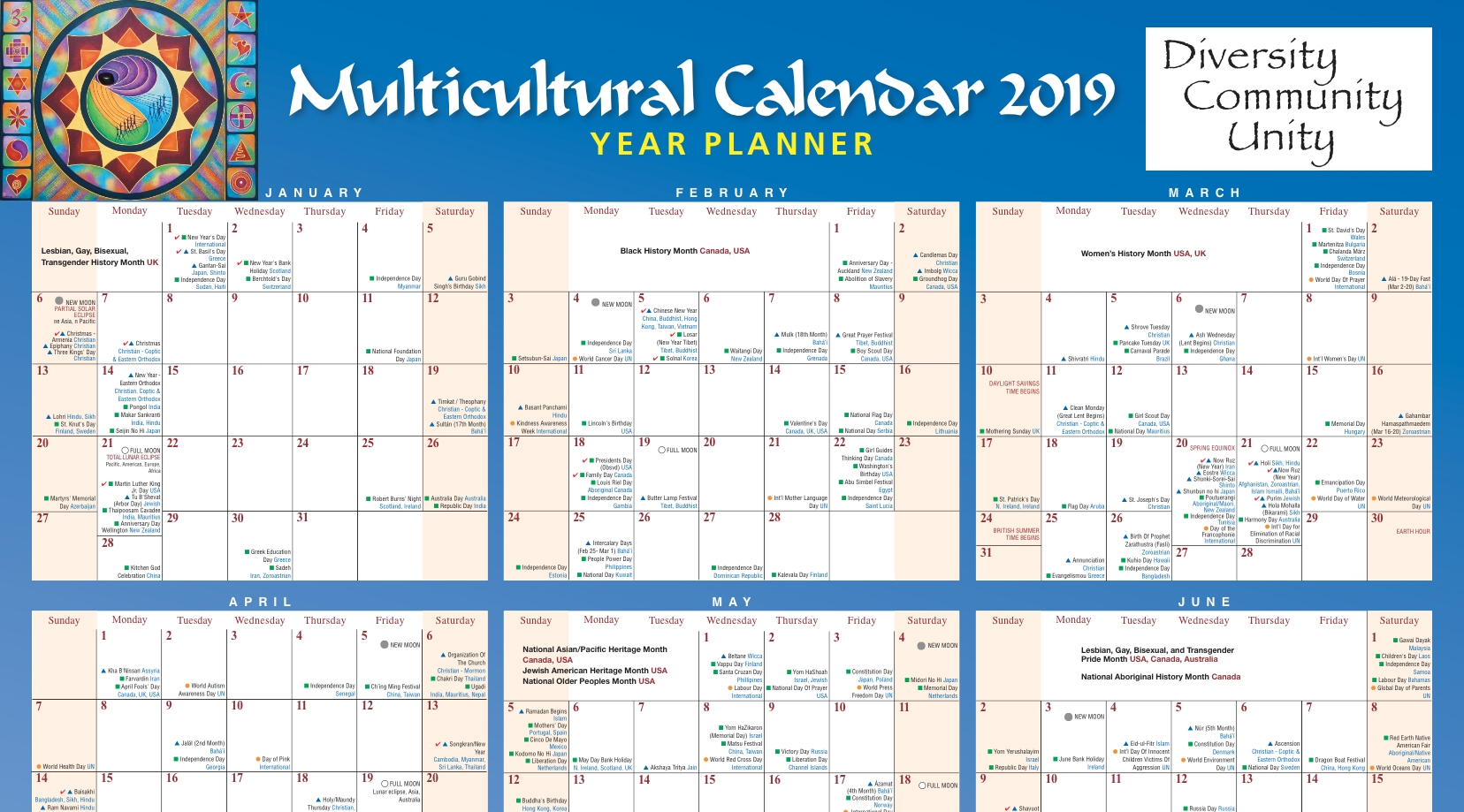 2025 Calendar Of Cultural And Religious Dates Anne O Nygaard