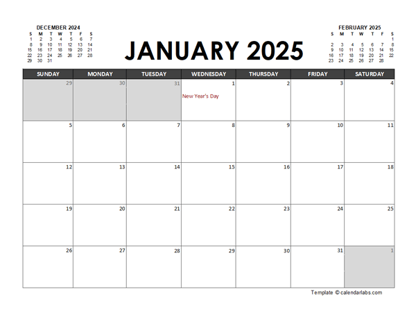 2025 Calendar Planner South Africa Excel Free Printable Templates