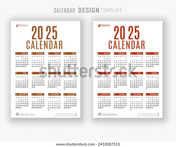 2025 Calendar Publisher Template Naomi Pink