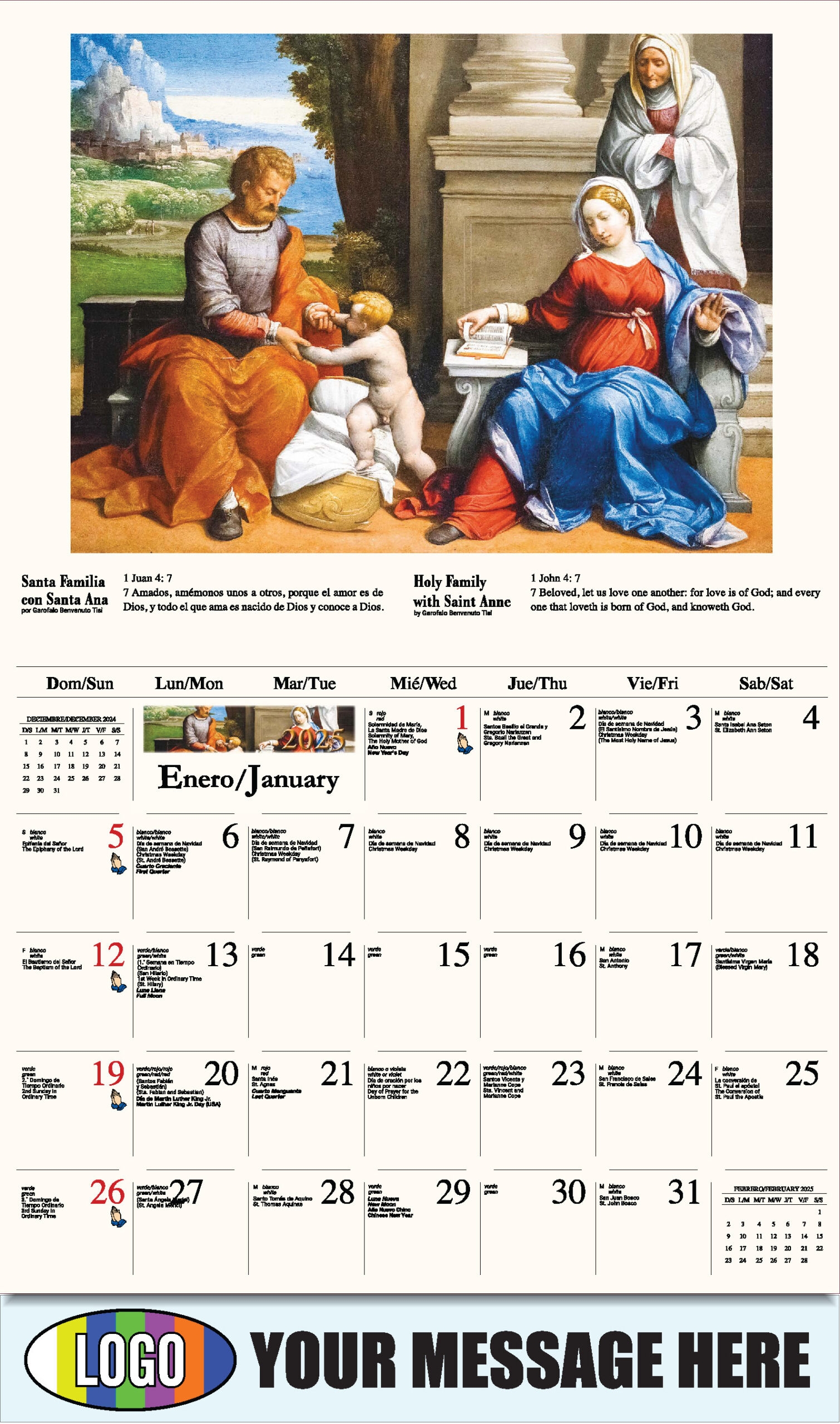 2025 Calendar With Religious Holidays Printable Printable Calendar