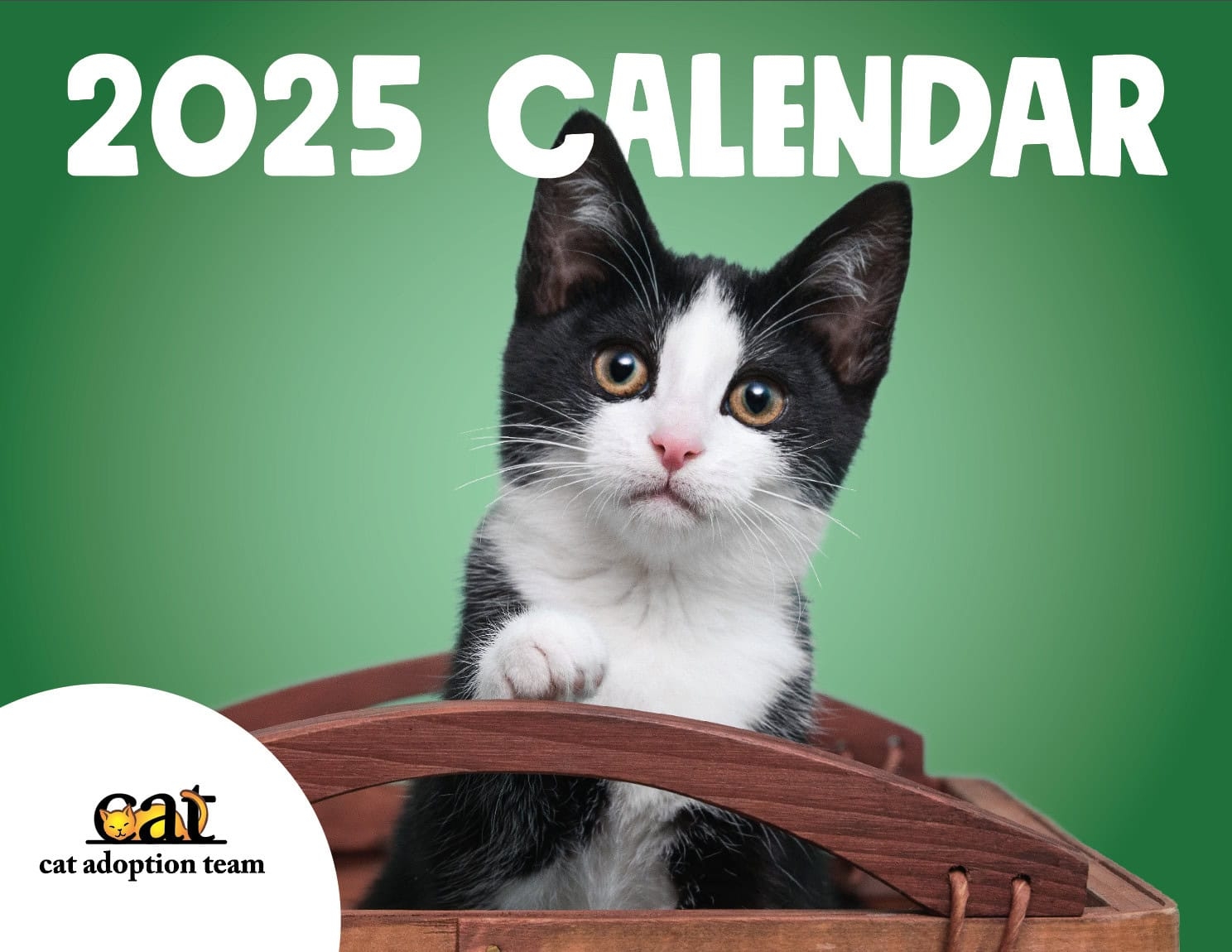 2025 CAT Calendar Cat Adoption Team