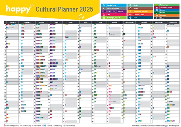 2025 Cultural Planner Dates And PDF Download Happy Ltd