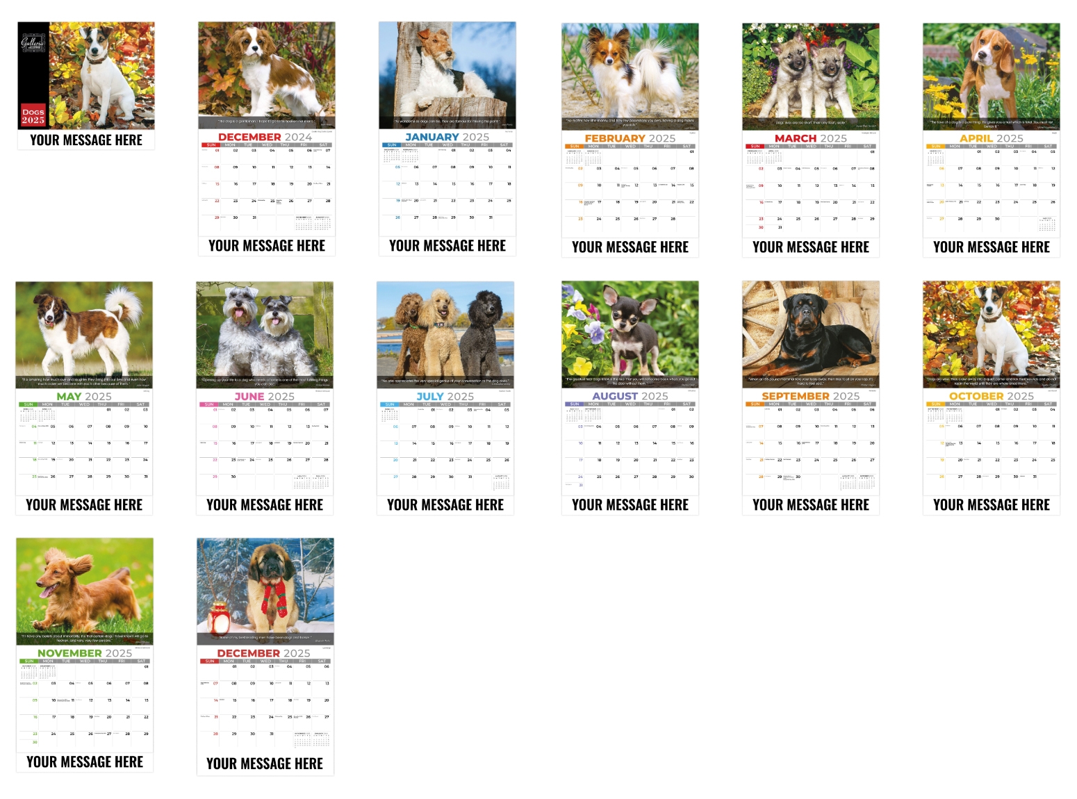 2025 Cutest Pet Calendar Turner Fabrice