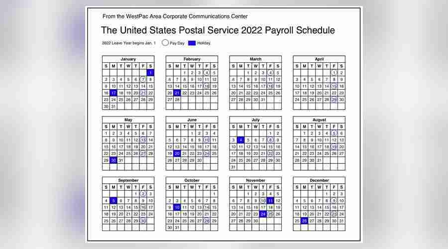 2025 Days Off Postal Calendar Nansen N Rasmussen