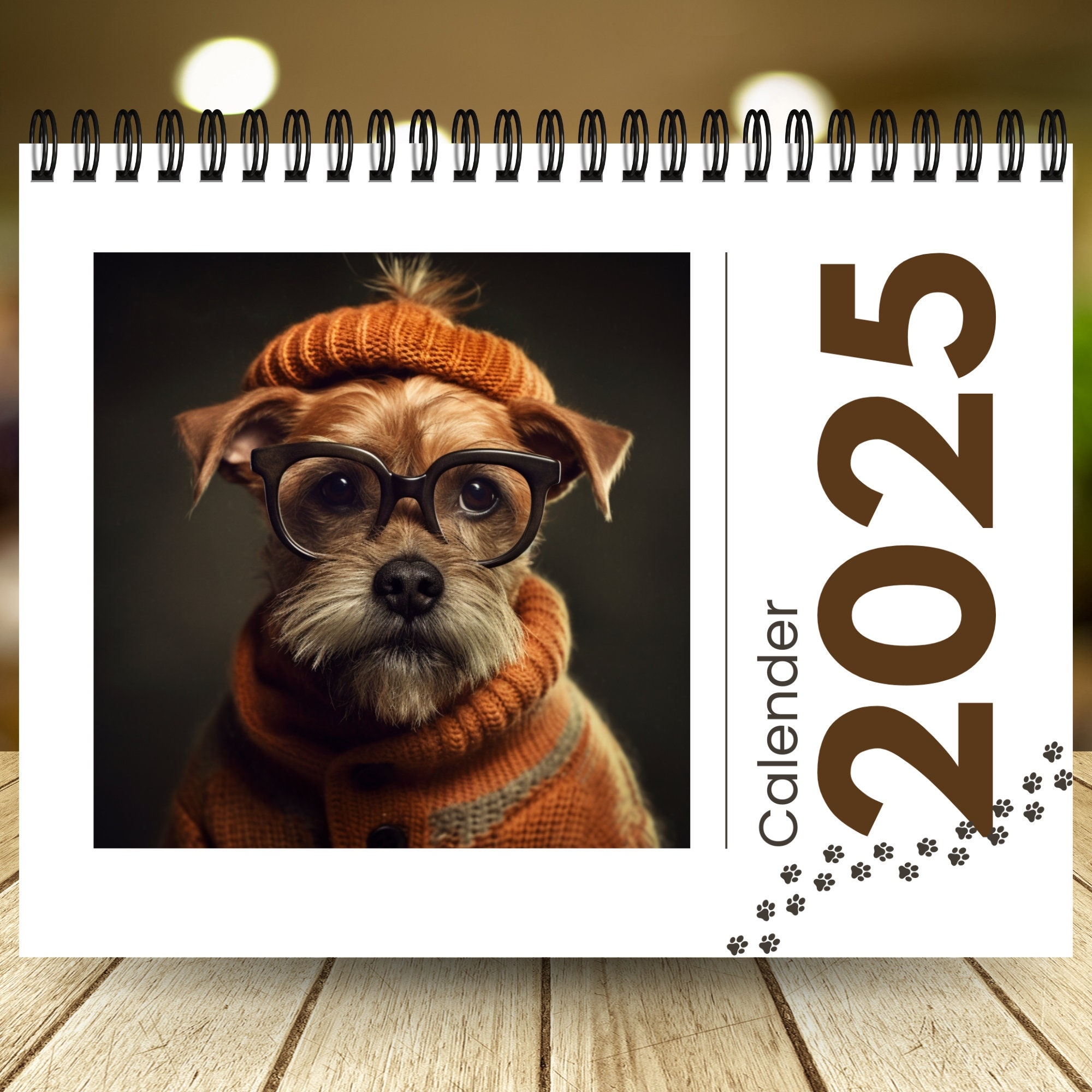 2025 Dog Calendar 12 Month Calendar Gift For Dog Lover Wall Calendar Puppy Calendar Monthly Calendar Pet Owner Gift Funny Dogs Etsy