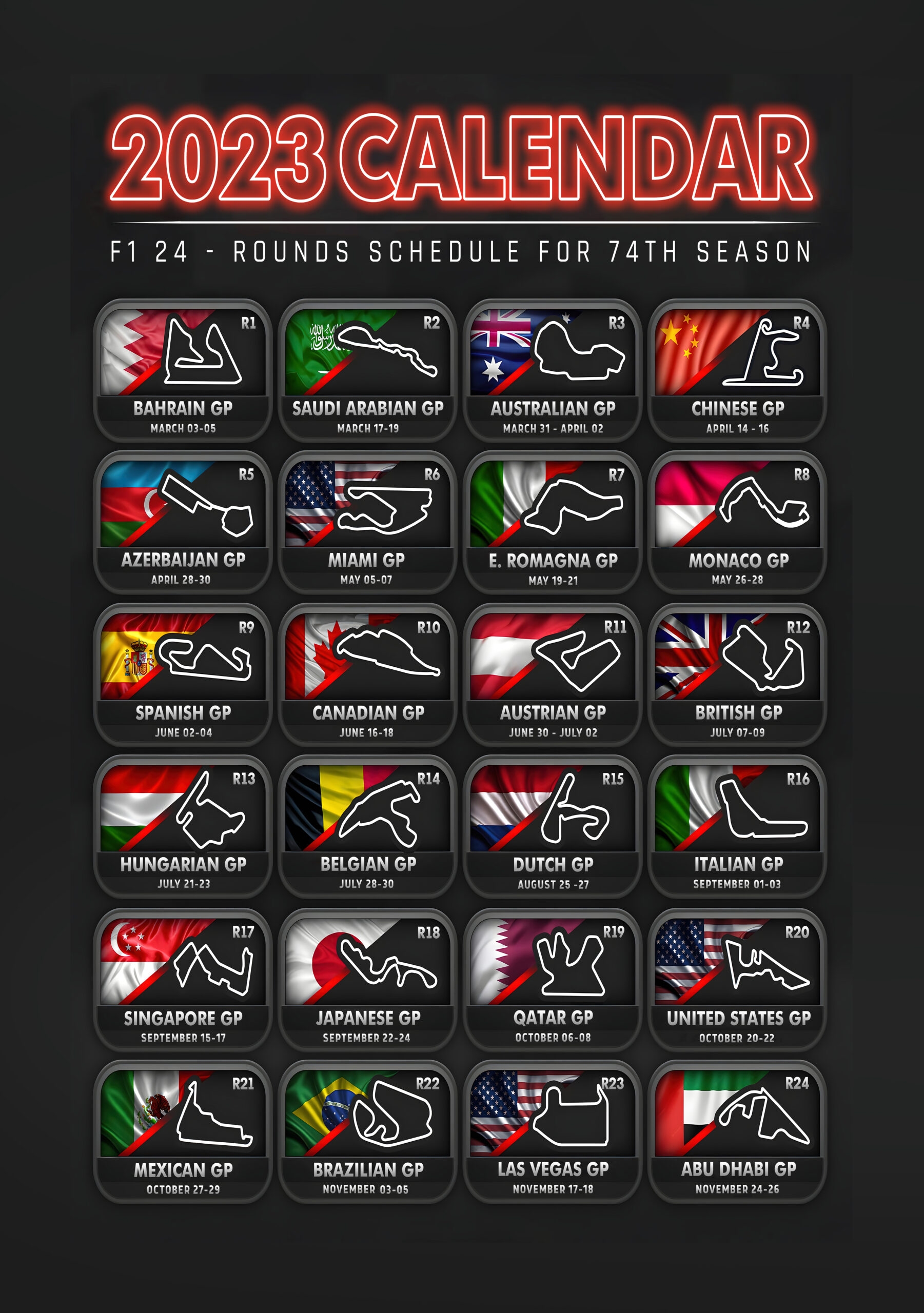 2025 F1 Calendar Sprint Races Omar Declan