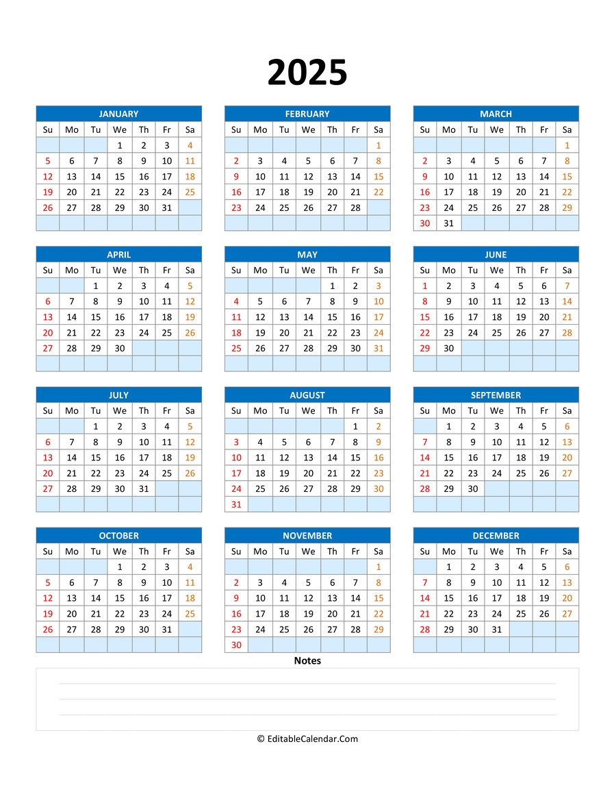 2025 Fillable Calendar Excel Marcus E Lund