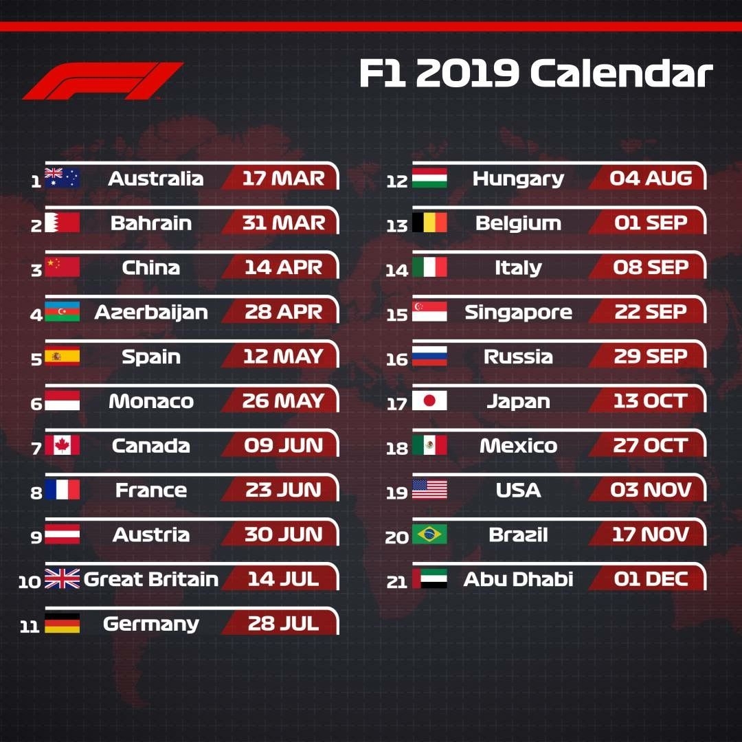 2025 Formula 1 Calendar A Thrilling Season With New And Exciting Races 