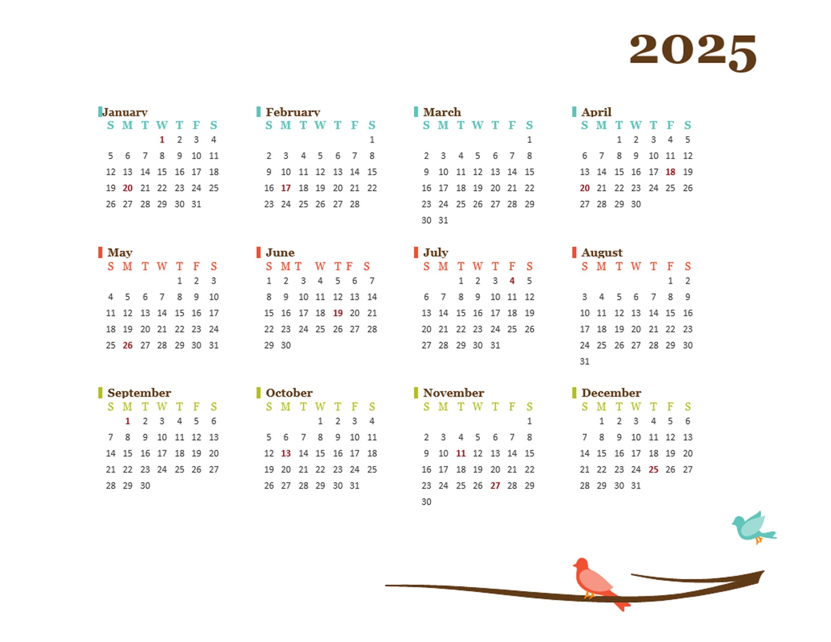 2025 Free Calendars Printable And Editable Chart Templates Innovative 