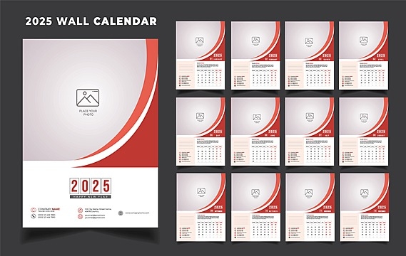 2025 Indesign Calendar Templates PSD Design For Free Download Pngtree