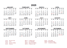 2025 Desk Calendar Ireland