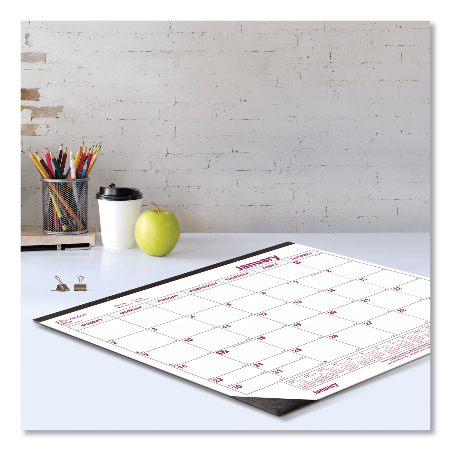 2025 Monthly Desk Pad Calendar 22 X 17 Jasper Monroe