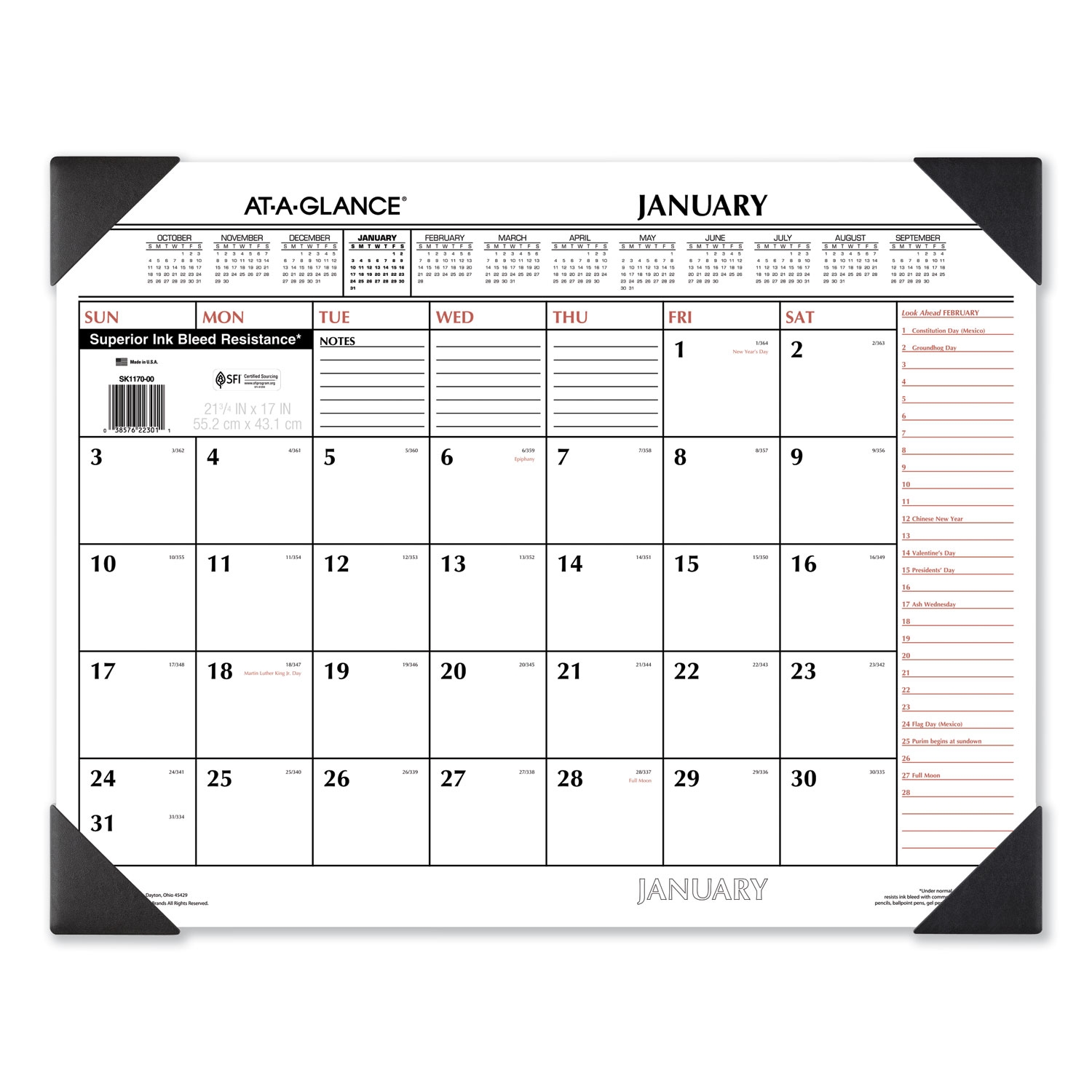 2025 Monthly Desk Pad Calendar Glenn R Jordon