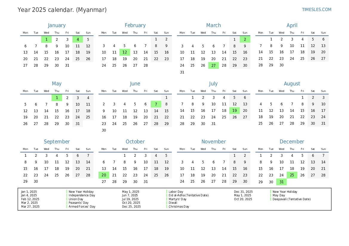 2025 Myanmar Calendar Psd Free Download 2025 Carl S Thygesen