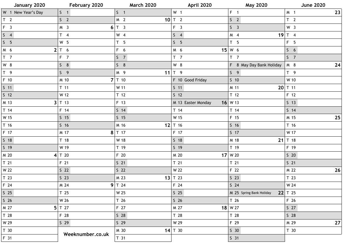 2025 Rail Week Calendar
