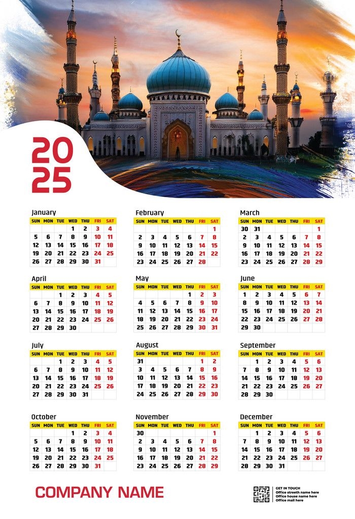 2025 New Year Islamic Calendar Design Artofit