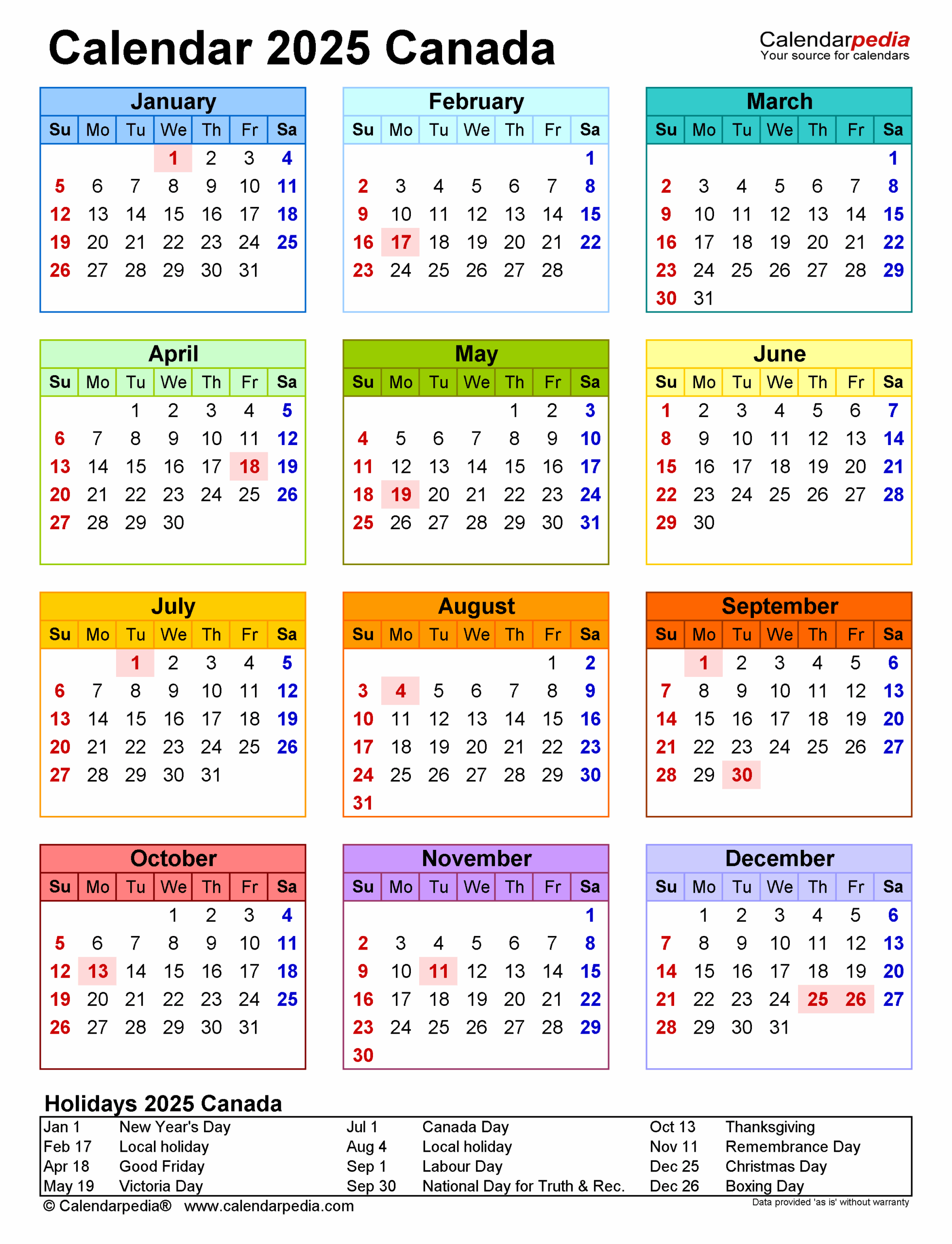 2025 Ontario Calendar A Comprehensive Guide To Holidays Events And