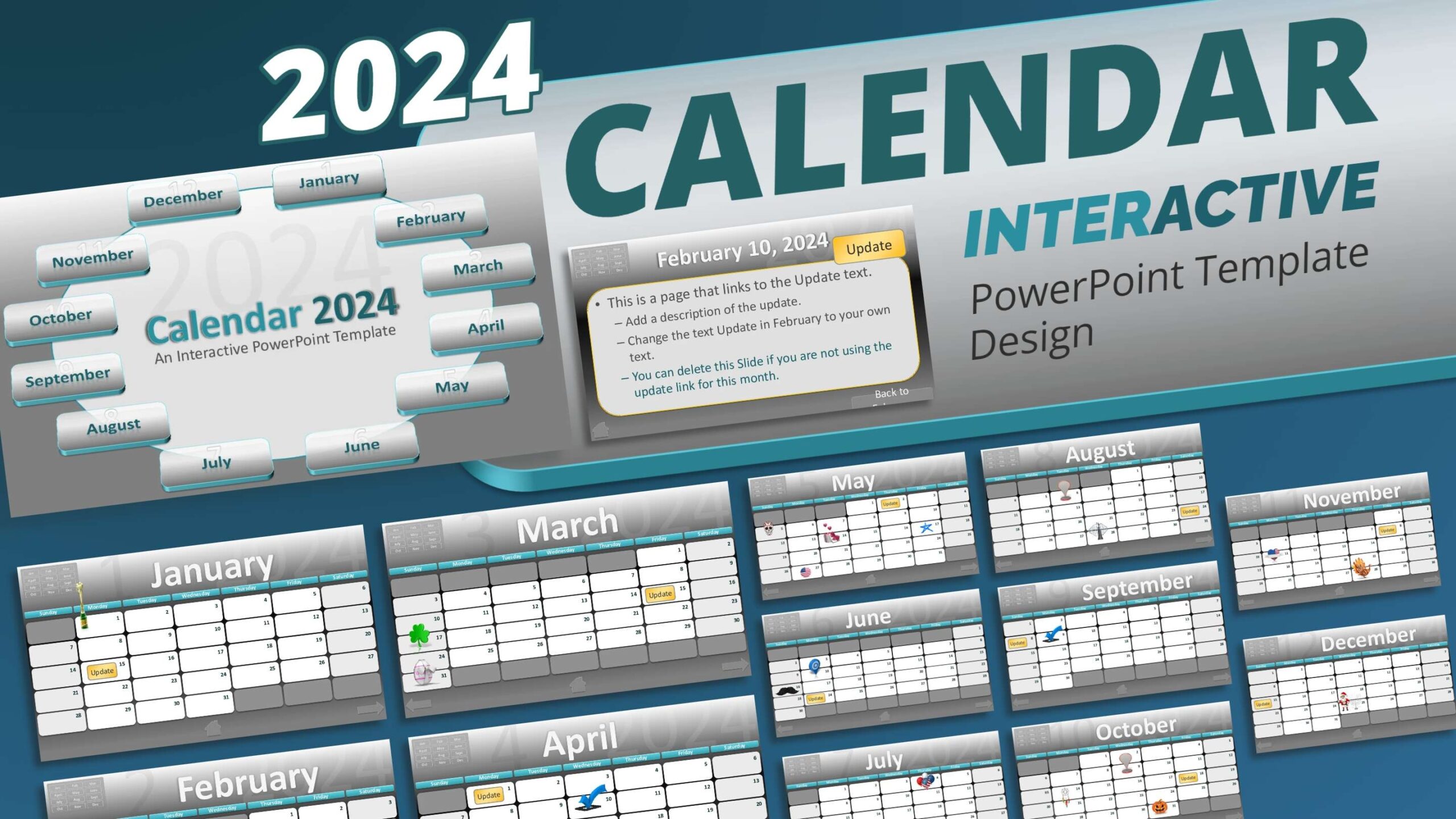 2025 Powerpoint Calendar Template Free Download Gale L Martinez