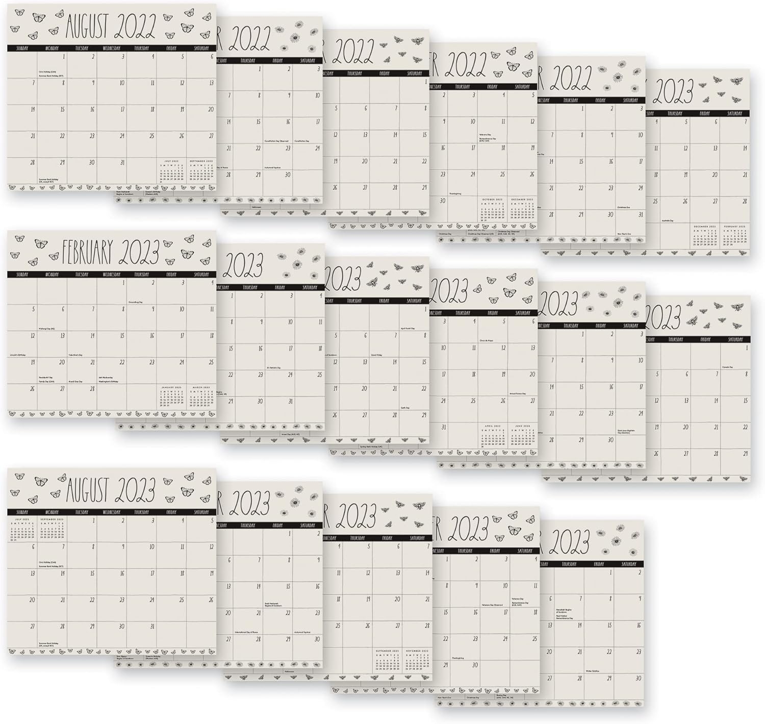 Rae Dunn 2025 Desk Calendar
