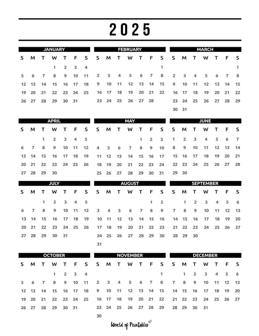 2025 Summer Calendar Year Printables For Cornie Chickie