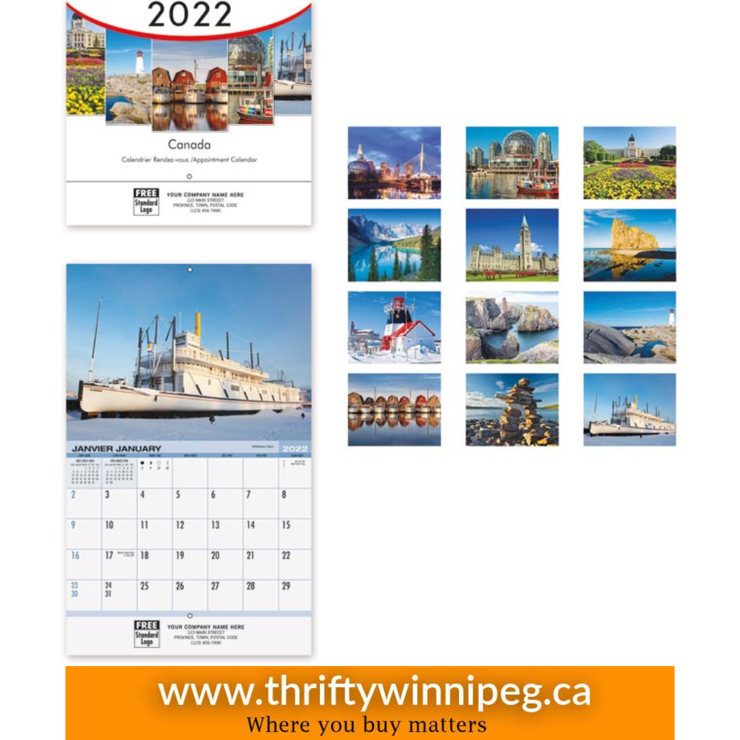 Wall Calendar Canada 2025