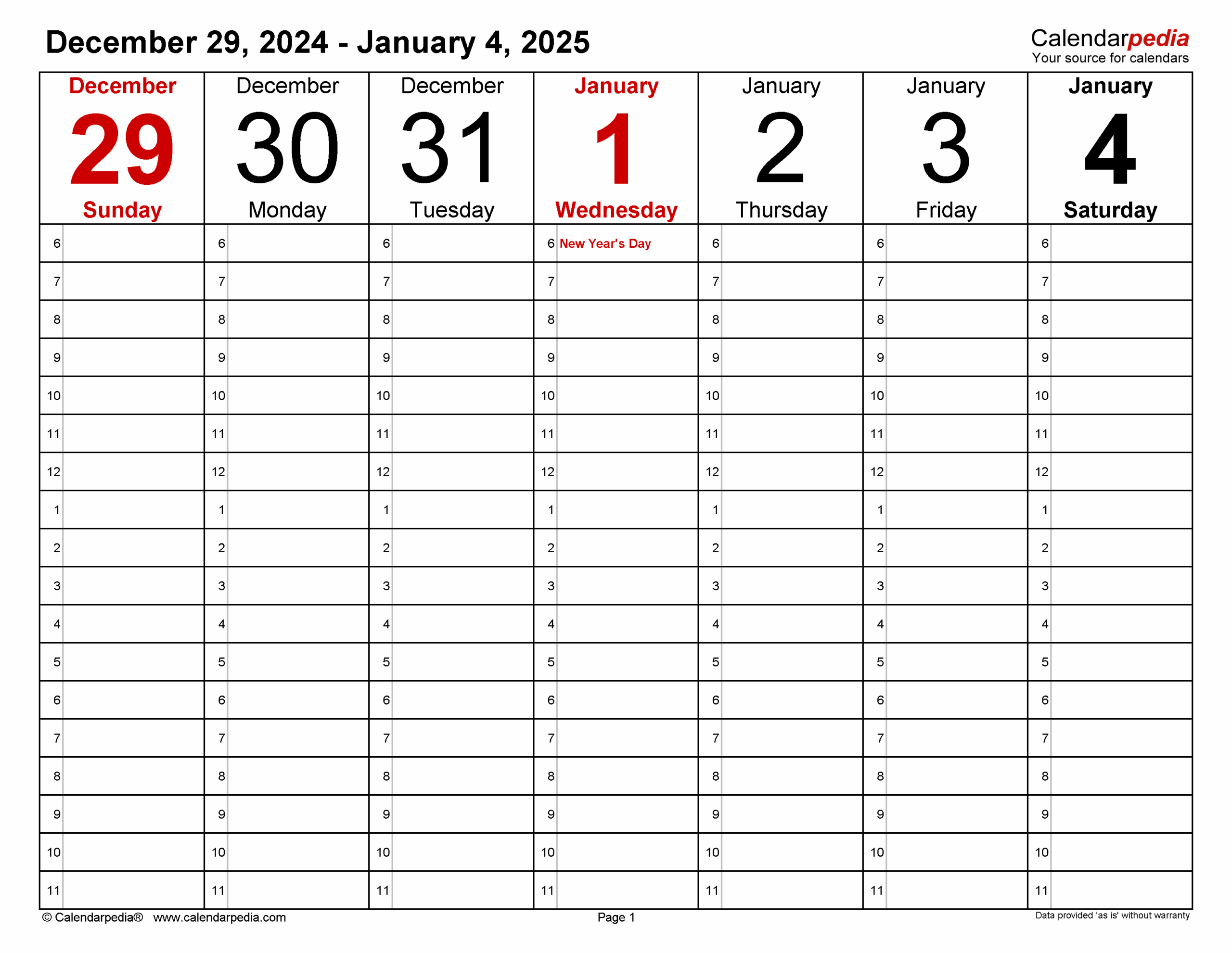 2025 Weekly Calendar A Comprehensive Guide To Planning Your Year 