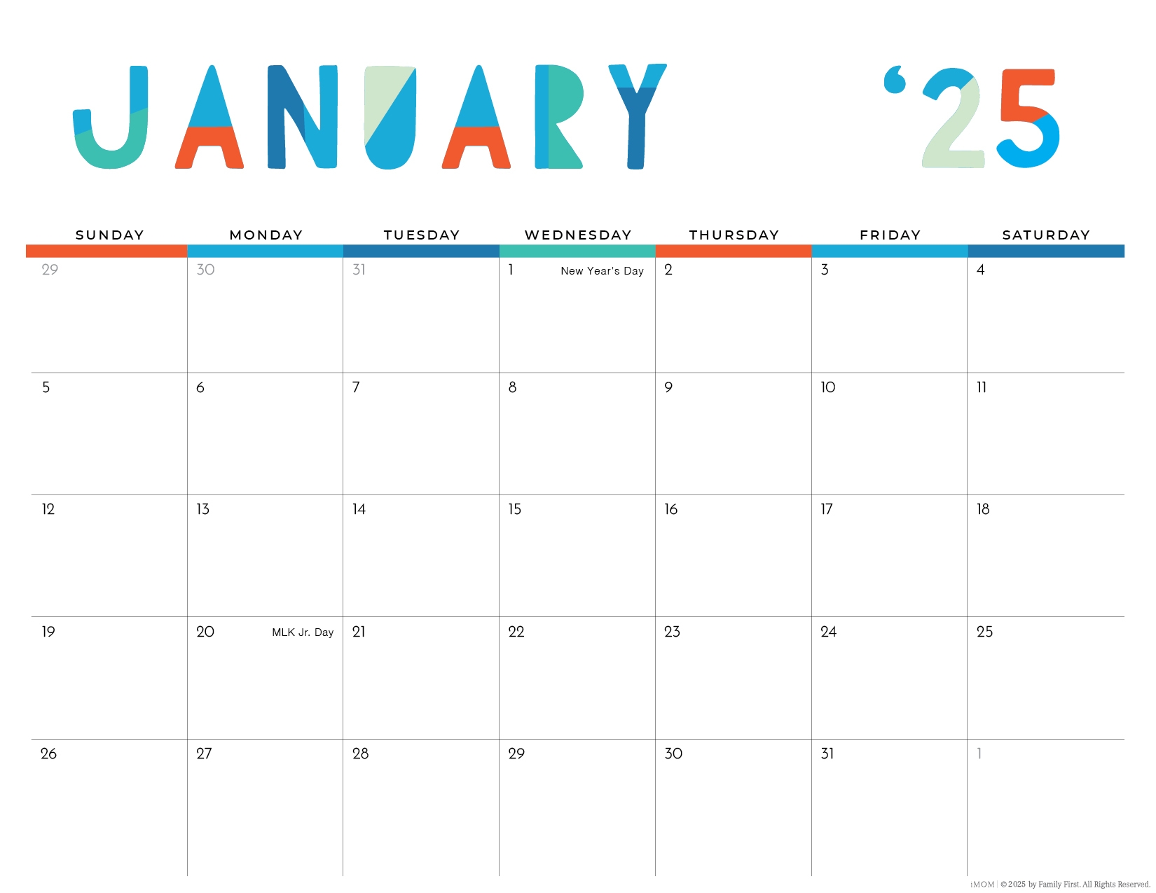 2025 Whimsical Printable Calendars For Moms IMOM