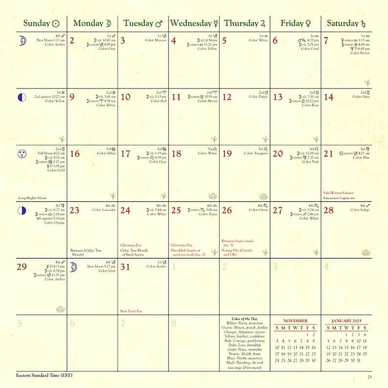 2025 Witches Calendar Owen Moura