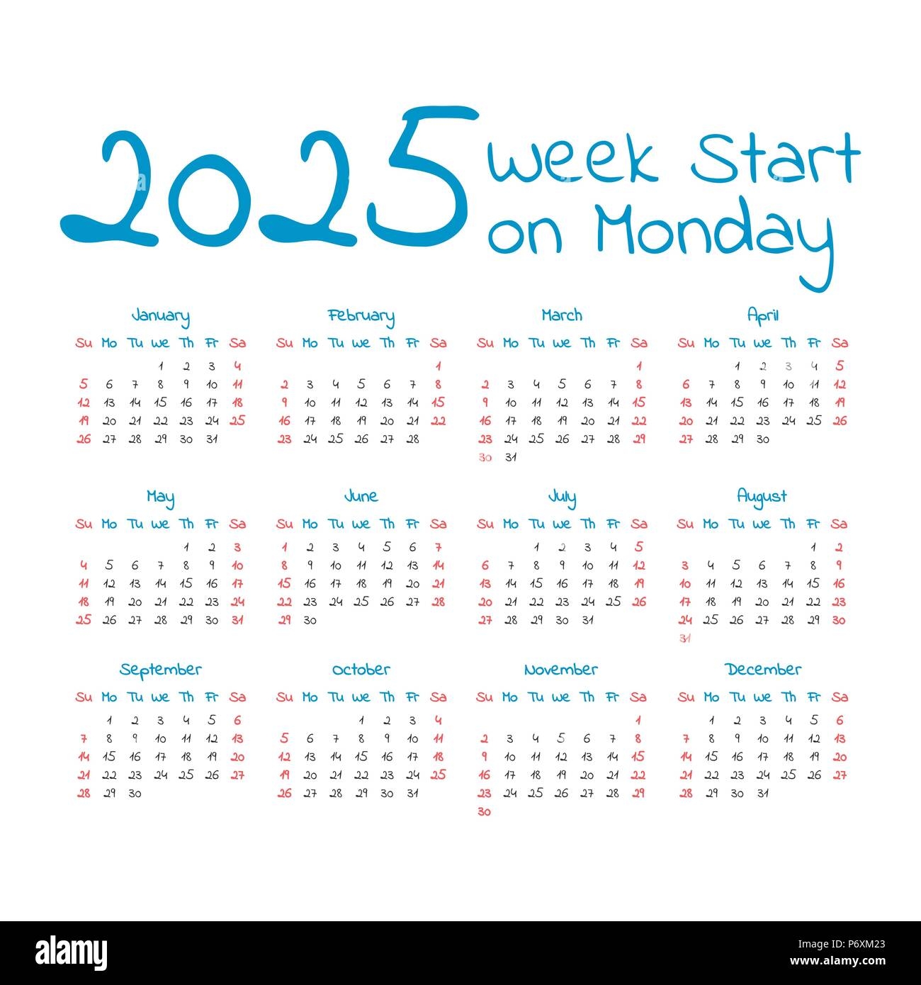 2025 Work Calendar Yolanda Vanhernandez