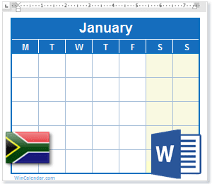 2025 Year Calendar South Africa Excel Bella I Edwin