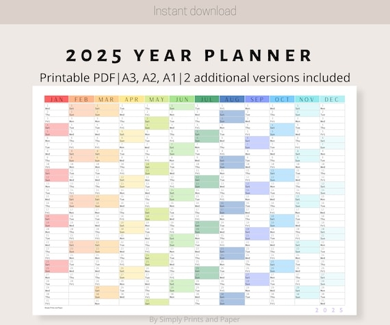 A3 2025 Calendar A Comprehensive Guide To Planning And Organization 