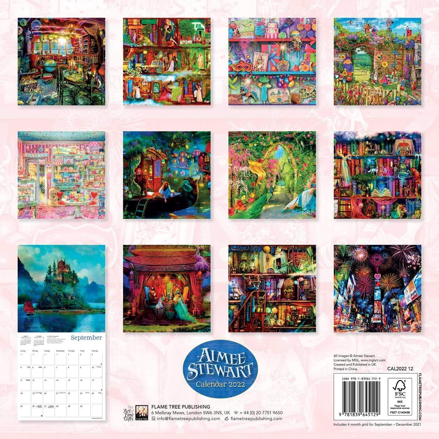 Aimee Stewart Wall Calendar 2022 28Art Calendar 29 by Flame Tree 