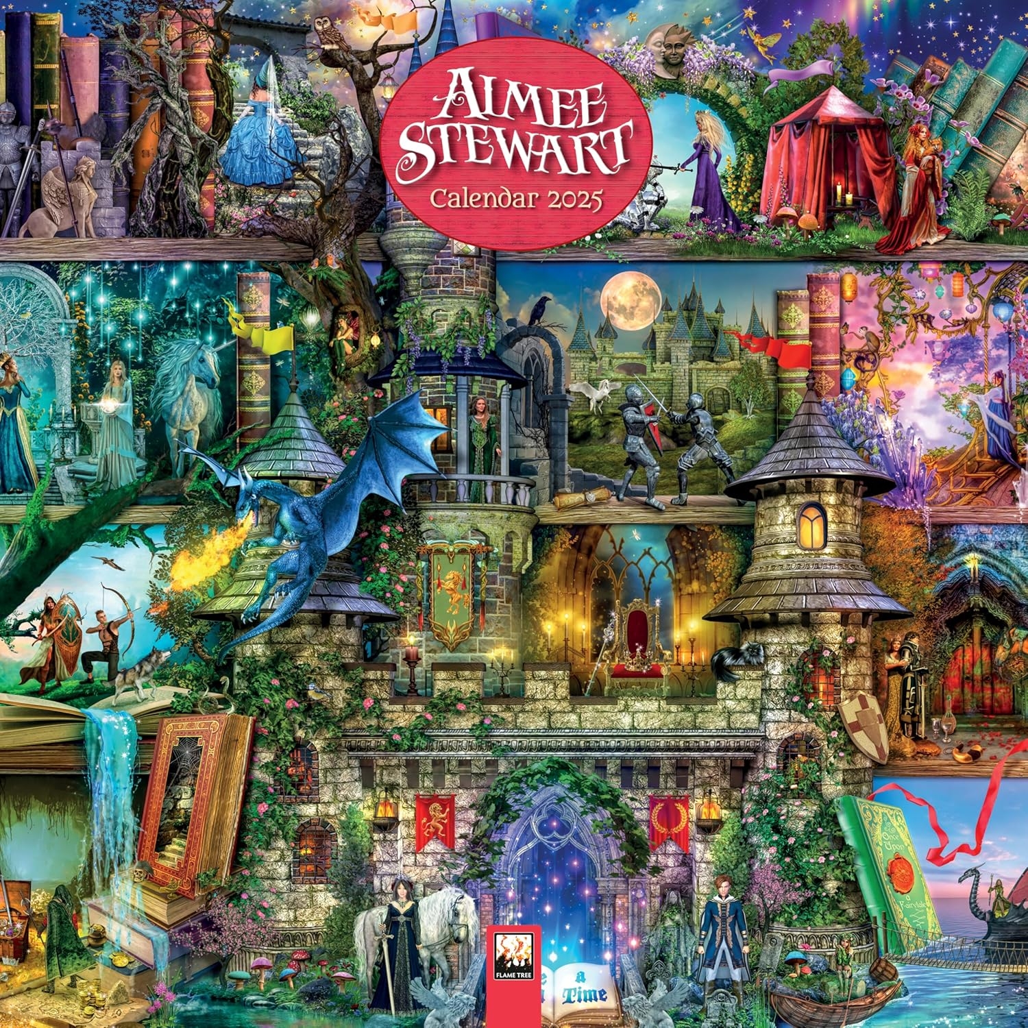 Aimee Stewart Wall Calendar 2025 Art Calendar Flame Tree Studio 