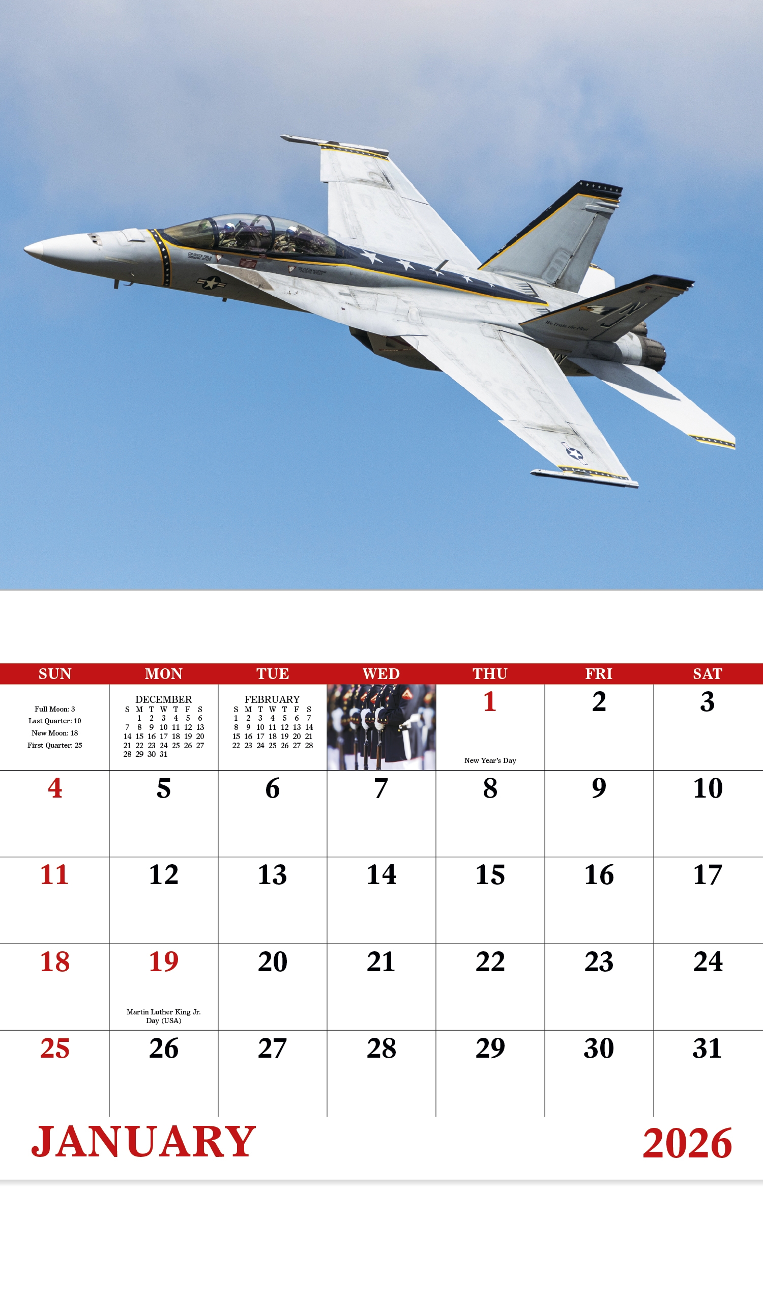 Air Force Calendar 2025 Esfandiar Mackenzie
