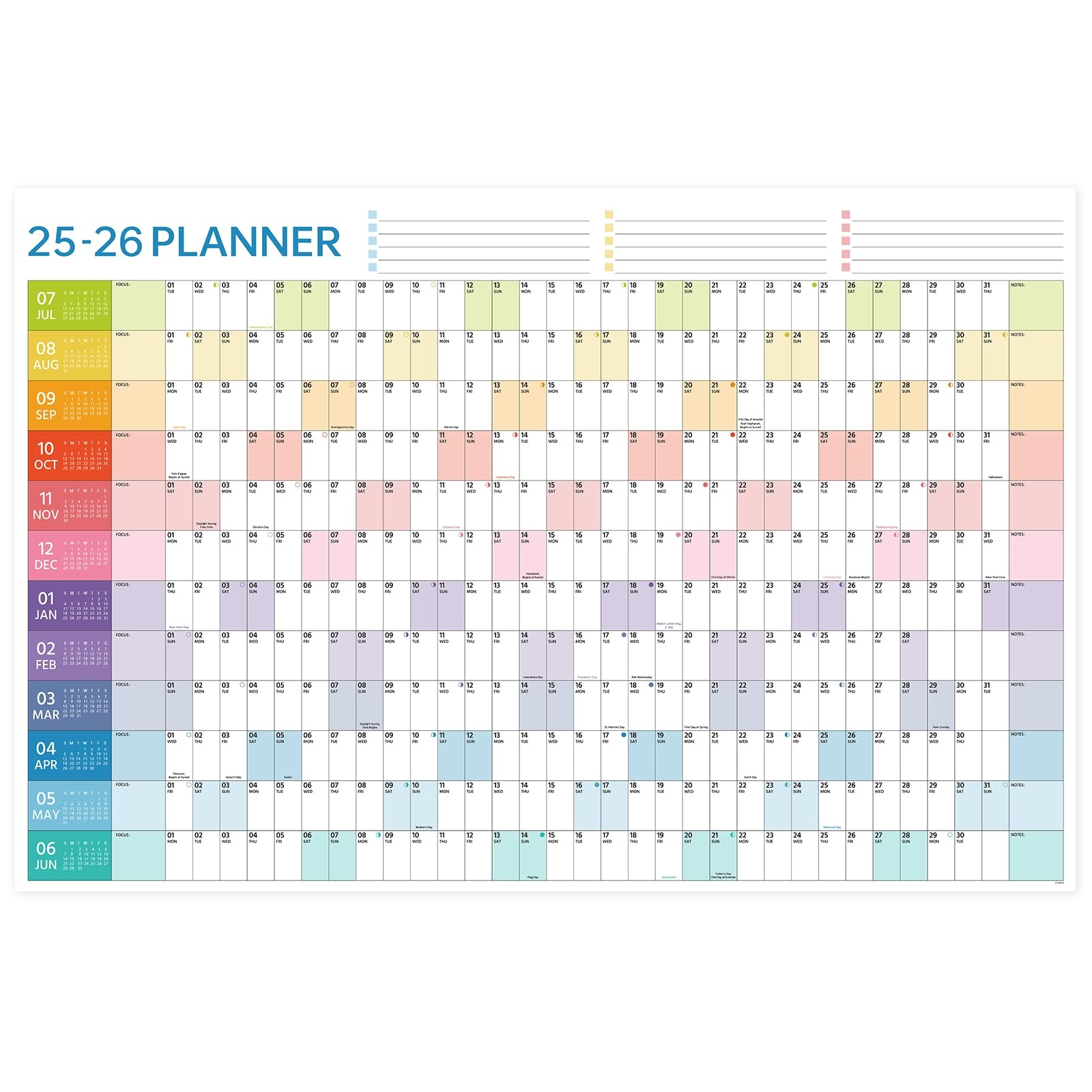 2025 Yearly Calendar With Holidays