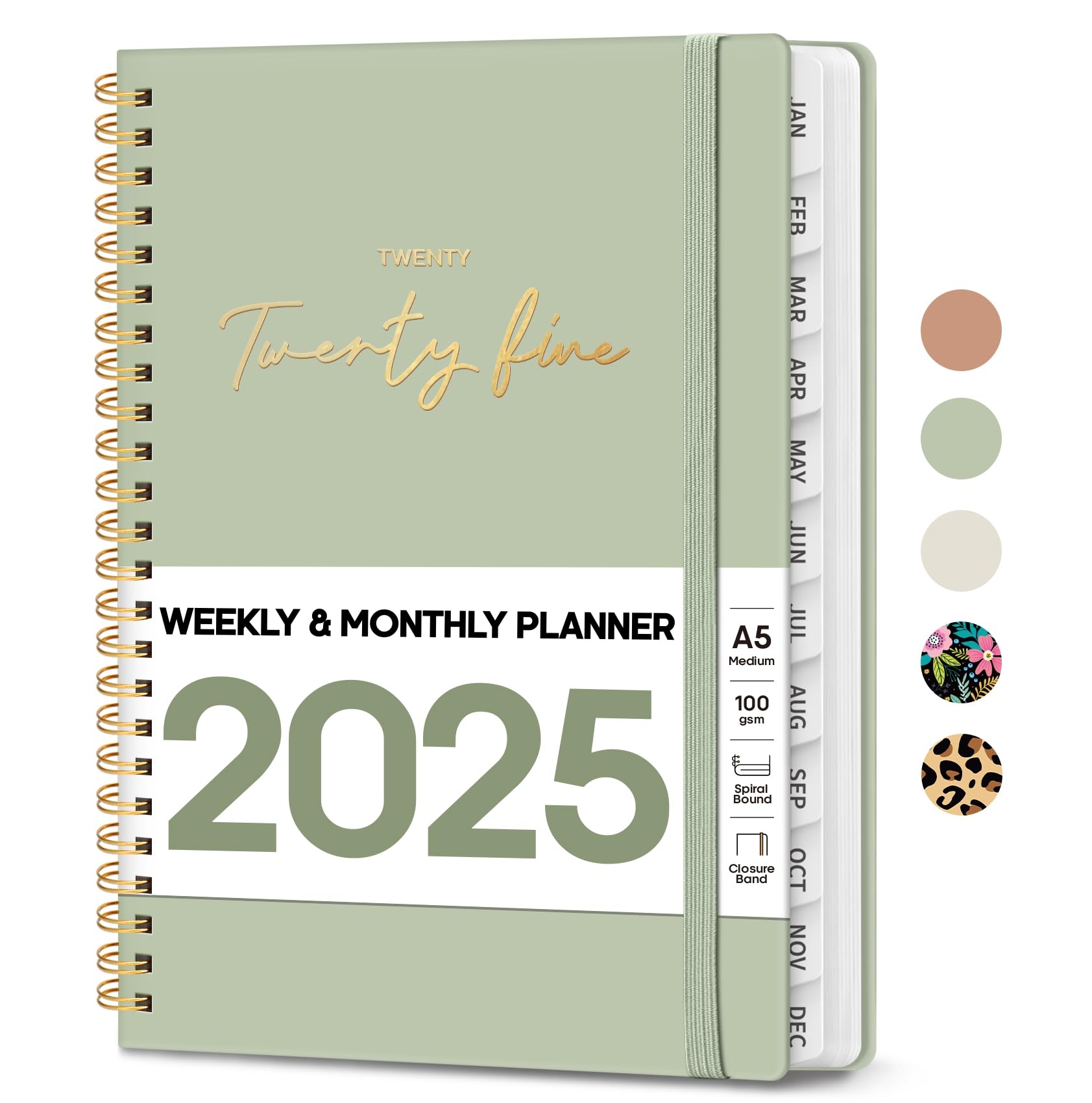 Amazon 2025 Planner Weekly And Monthly Planner January 2025 To December 2025 Spiral Bound 2025 Calendar Planner Book Inner Pocket Perfect For Office Home School Supplies A5 6 3 X 8 5 Sage Office Products